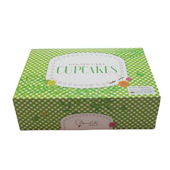 Custom Luxury Bakery Box 6 Count Cupcake Box Muffin Pastry Paper Packaging Box With Insert